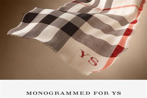 burberry monogrammed blanket scarf